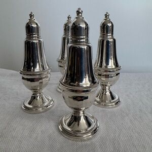 Vintage Weighted Sterling Silver Duchin Creations Salt and Pepper Shakers